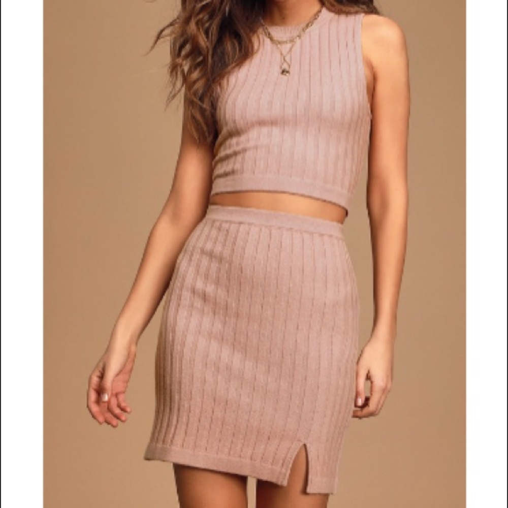 Lulu’s Ribbed Knit two piece